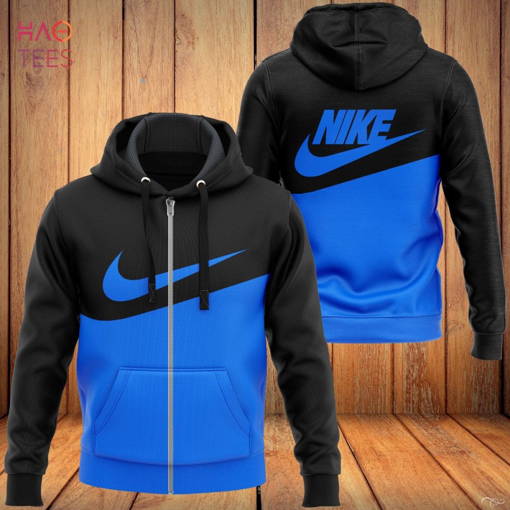 Nike Blue Mix Black Luxury Hoodie Limited Edition