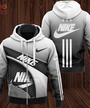 Nike Grey Ombre Luxury 3D Hoodie Pod Design