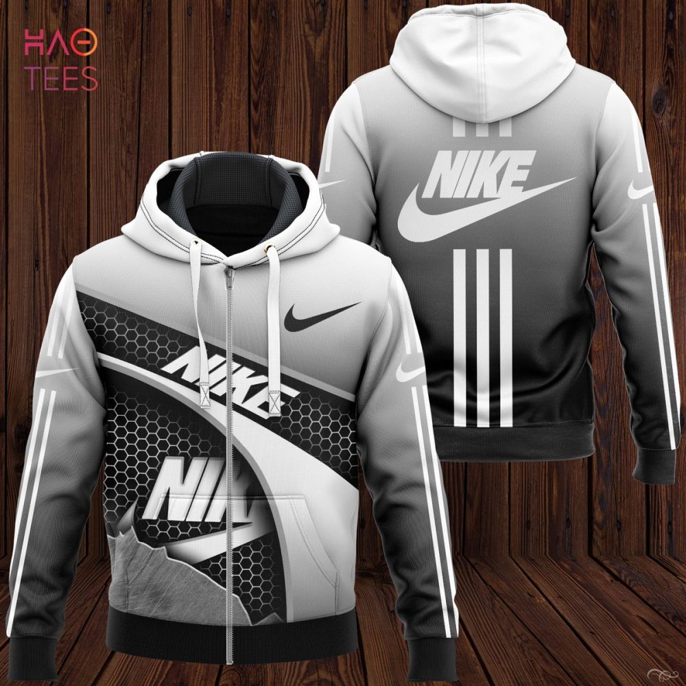 Nike Grey Ombre Luxury 3D Hoodie Pod Design