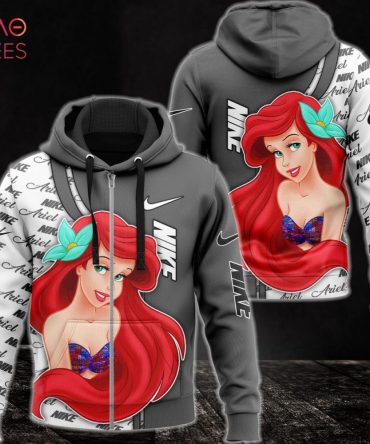 Nike Disney Ariel Luxury 3D Hoodie Limited Edition