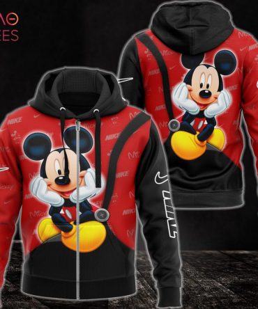 Nike Red Mix Black Luxury 3D Hoodie Limited Edition