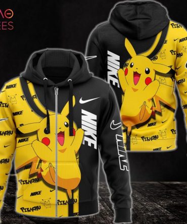 Nike Pikachu Luxury 3D Hoodie Pod Design