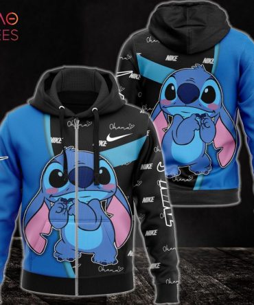 Nike Blue Mix Black Stitch Luxury 3D Hoodie Limited Edition