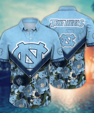 North Carolina Tar Heels Ncaa Hawaiian Shirt Custom Fireflies Aloha Shirt