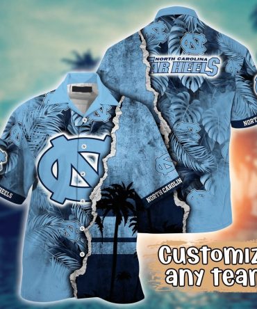North Carolina Tar Heels Ncaa Hawaiian Shirt Custom Getaways Aloha Shirt