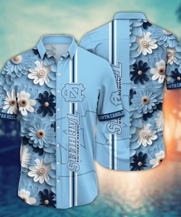North Carolina Tar Heels Ncaa Hawaiian Shirt Sweltering Aloha Shirt