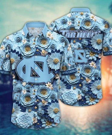 North Carolina Tar Heels Ncaa Hawaiian Shirt Trending For This Summer Customize Shirt Any Team