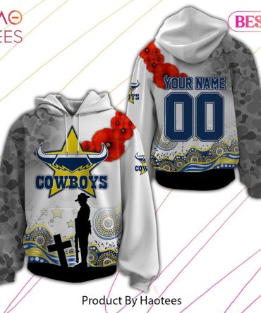 North Queensland Cowboys Anzac Day 3D Hoodie