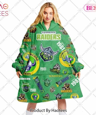Nrl Canberra Raiders Season Logo Flanket, Blanket Hoodie, Snuggie