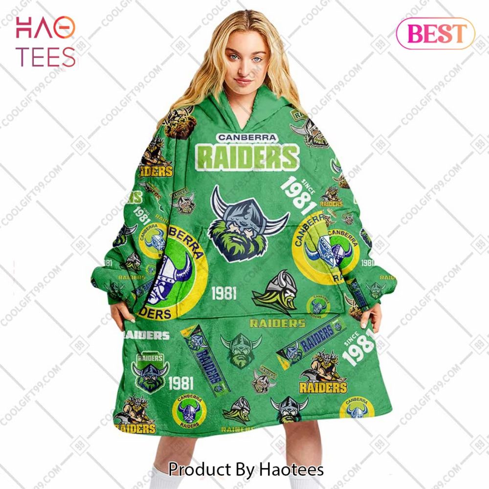 Nrl Canberra Raiders Season Logo Flanket, Blanket Hoodie, Snuggie