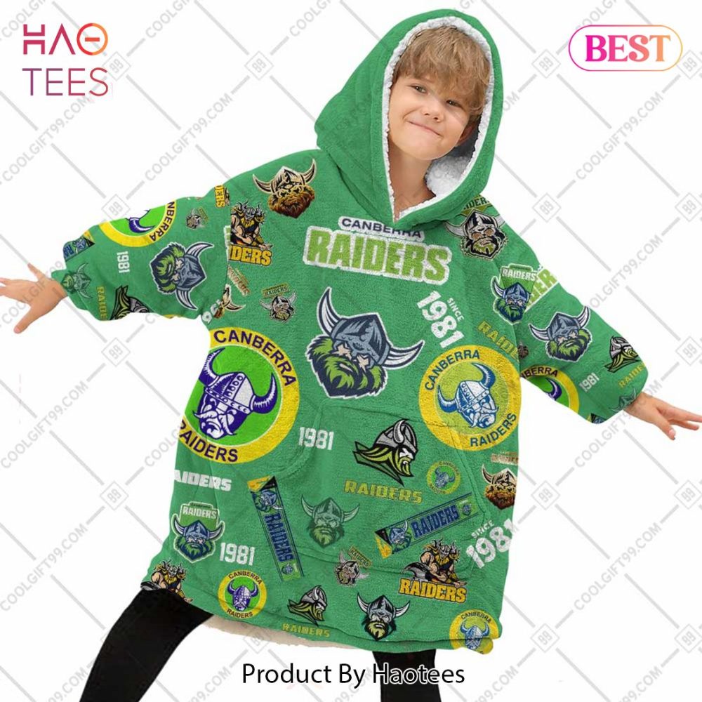 Nrl Canberra Raiders Season Logo Flanket, Blanket Hoodie, Snuggie - Image 2