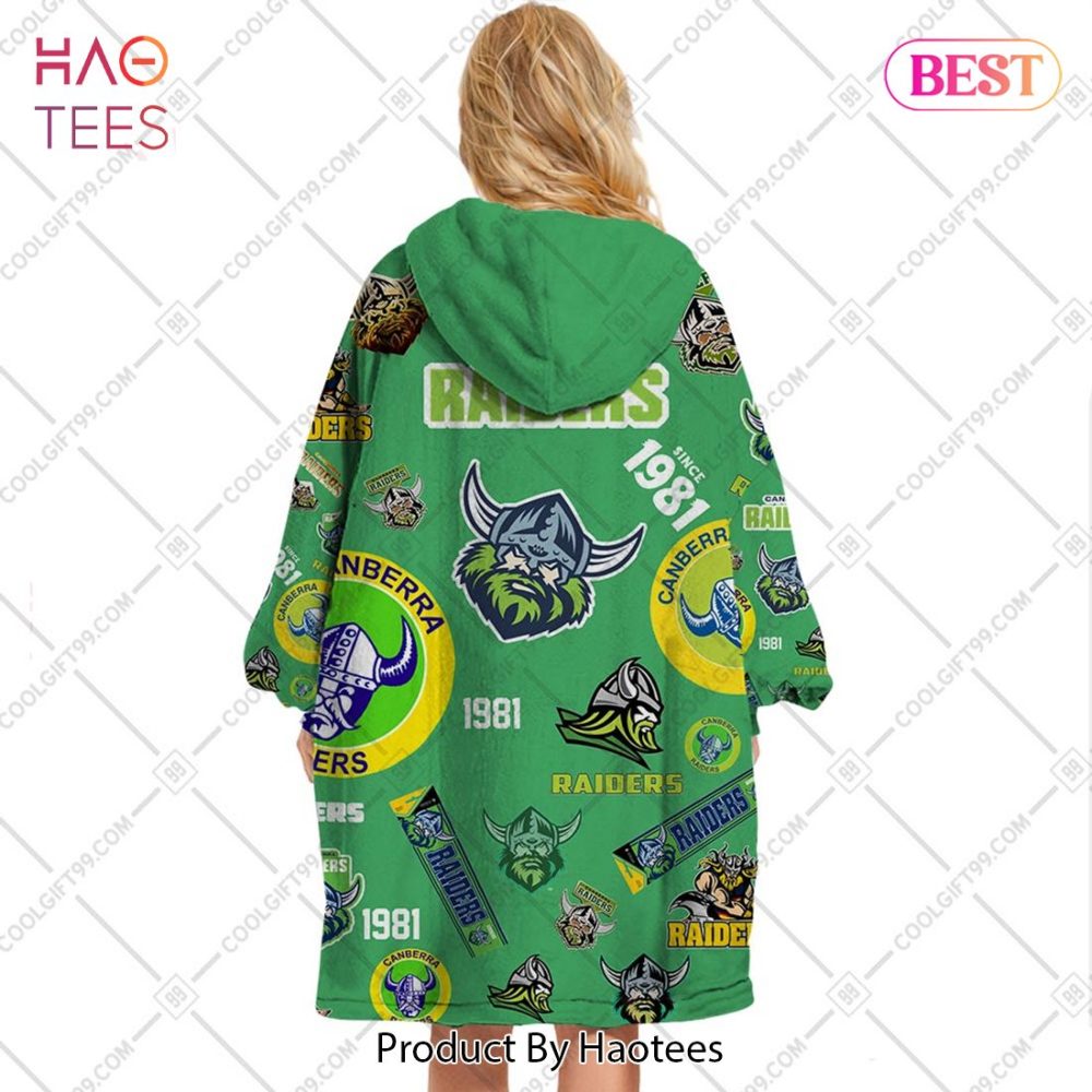 Nrl Canberra Raiders Season Logo Flanket, Blanket Hoodie, Snuggie - Image 3