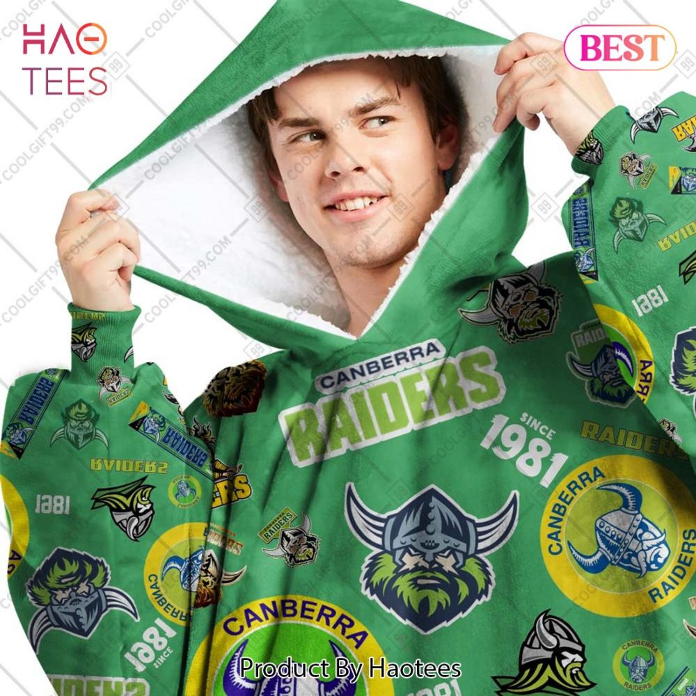 Nrl Canberra Raiders Season Logo Flanket, Blanket Hoodie, Snuggie - Image 4