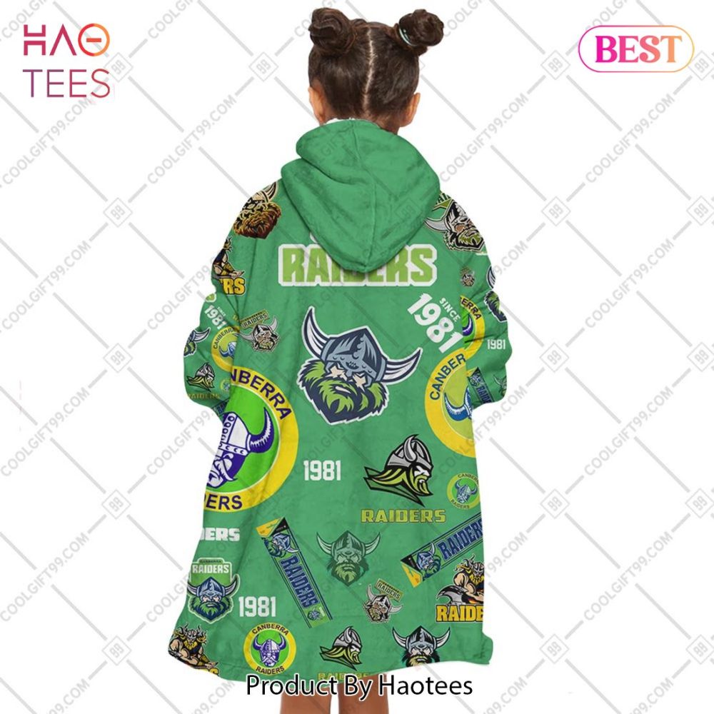 Nrl Canberra Raiders Season Logo Flanket, Blanket Hoodie, Snuggie - Image 5
