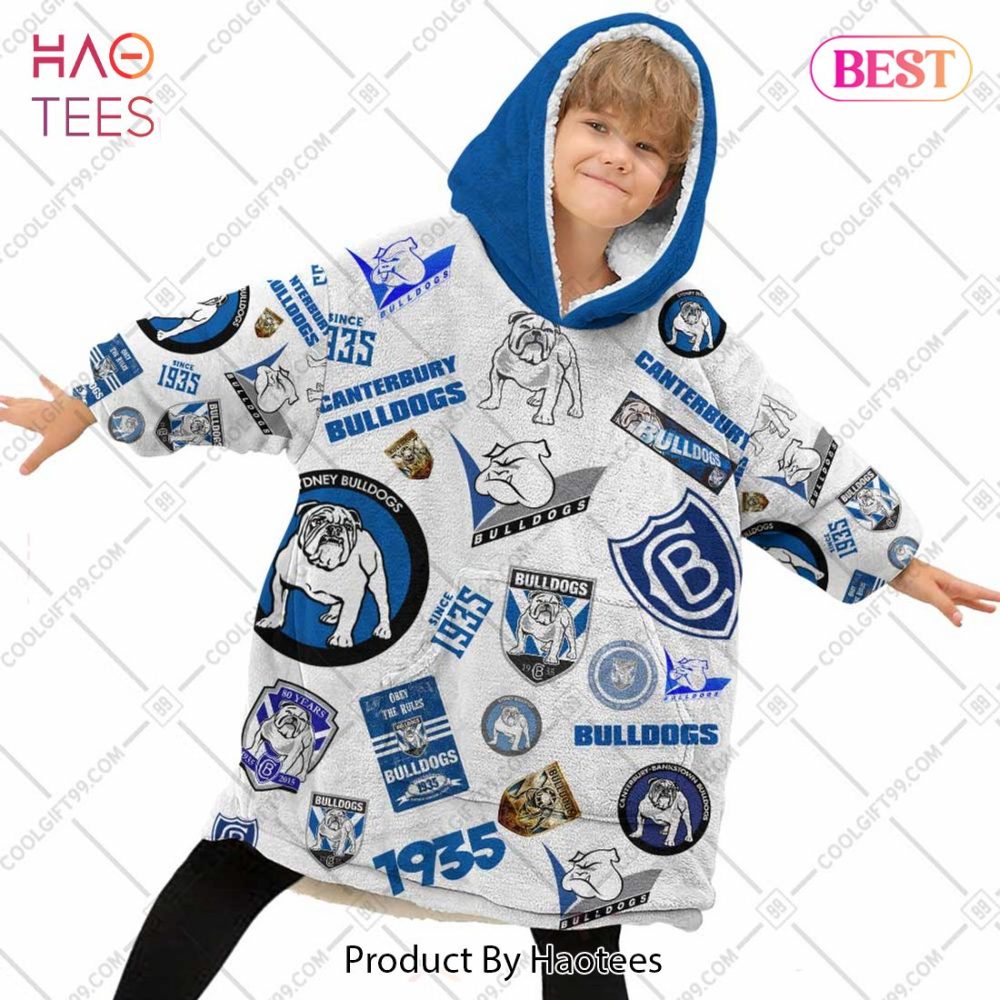 Nrl Canterbury Bankstown Bulldogs Season Logo Flanket, Blanket Hoodie, Snuggie - Image 2