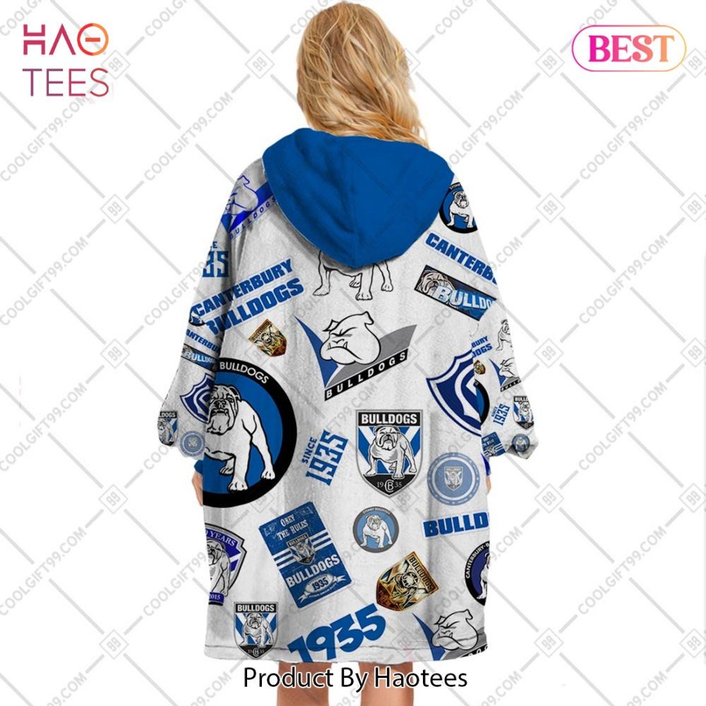 Nrl Canterbury Bankstown Bulldogs Season Logo Flanket, Blanket Hoodie, Snuggie - Image 3