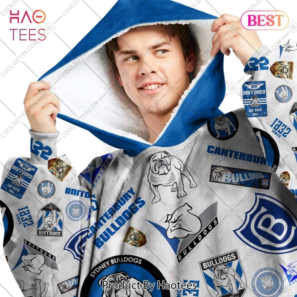 Nrl Canterbury Bankstown Bulldogs Season Logo Flanket, Blanket Hoodie, Snuggie - Image 4