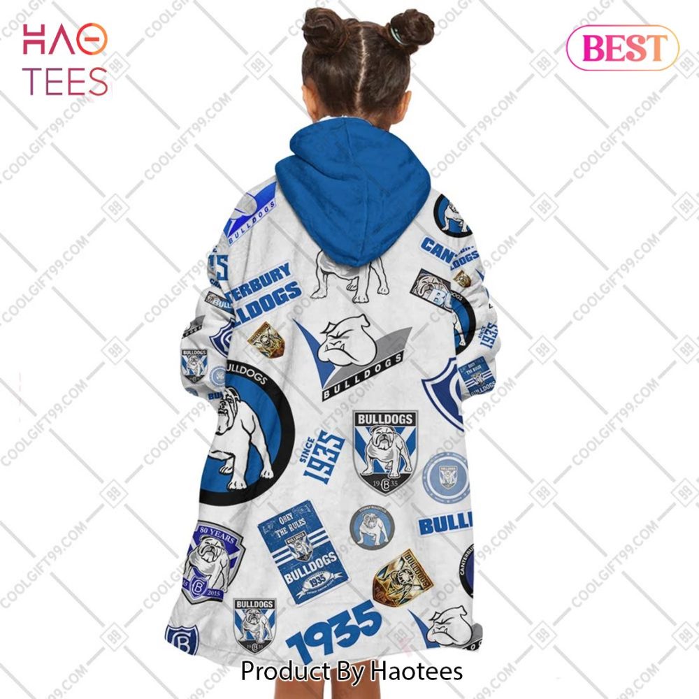 Nrl Canterbury Bankstown Bulldogs Season Logo Flanket, Blanket Hoodie, Snuggie - Image 5