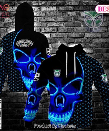 Nrl Zealand Warriors Neon Skull 3D Design Hoodie, T-Shirt, Zip Hoodie, Sweatshirt