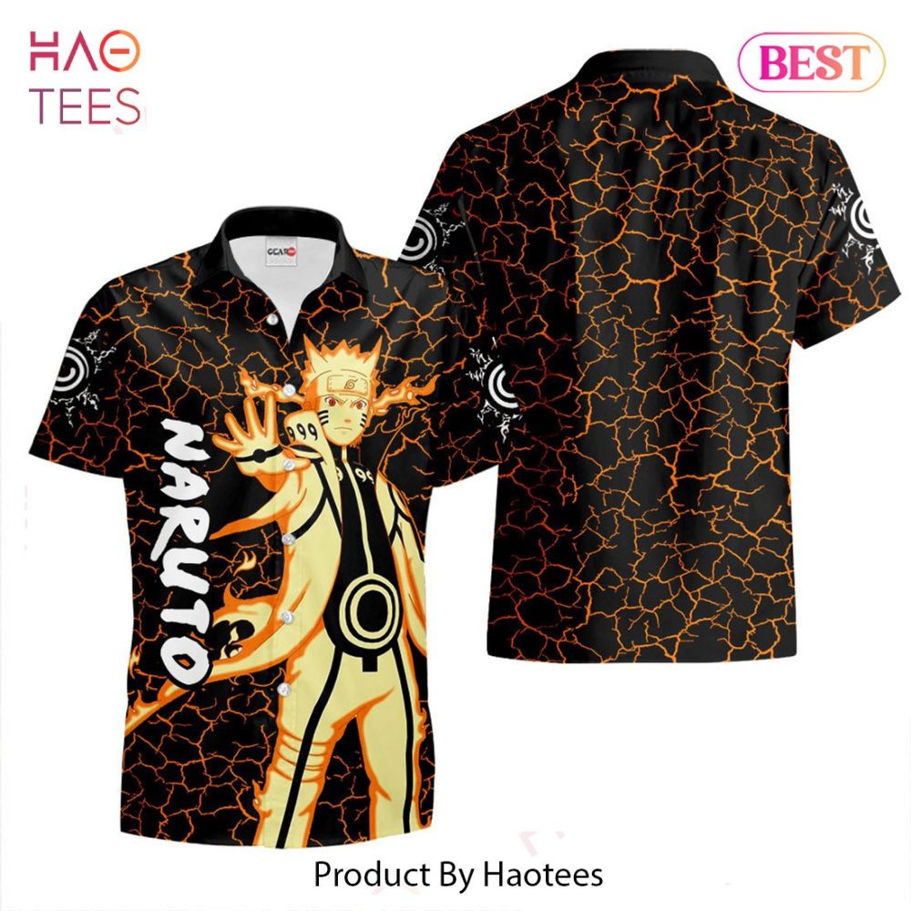 Nrt Uzumaki Bijuu Hawaiian Shirts Custom Anime Merch Clothes For Men Women