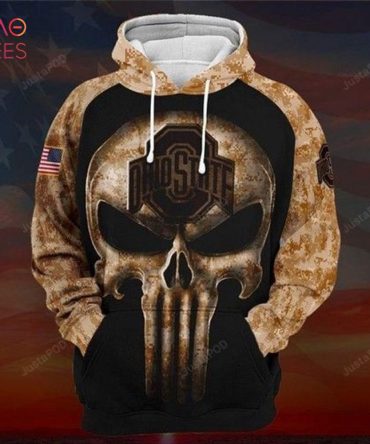 Ohio State Buckeyes Camo 3D Hoodie