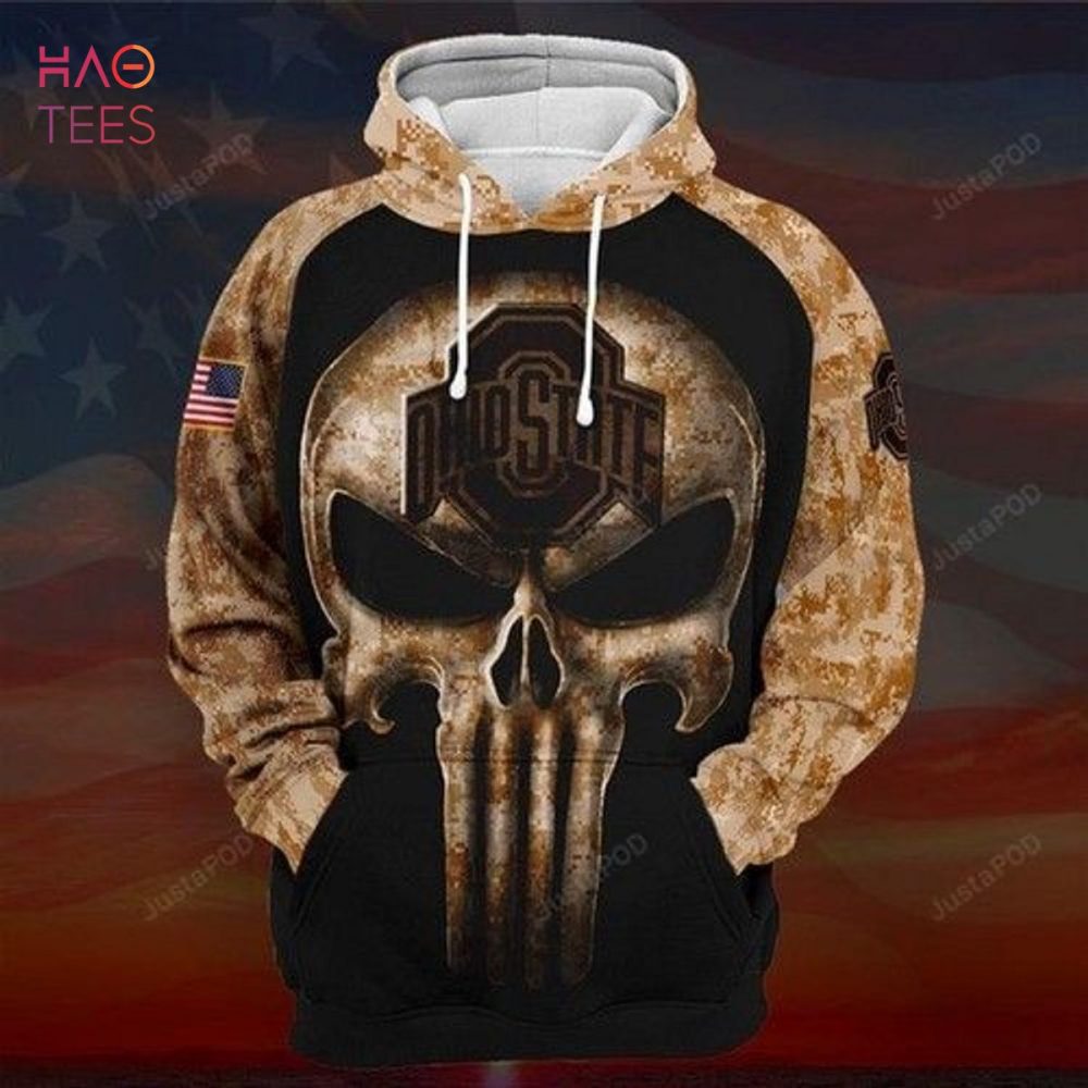 Ohio State Buckeyes Camo 3D Hoodie