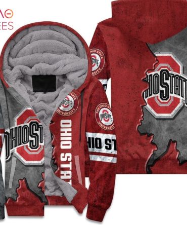 Ohio State Buckeyes Footballs 3D Hoodie Unisex Fleece Hoodie