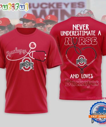 Ohio State Buckeyes Ncaa Game Day Nurse Limited 3D T Shirt