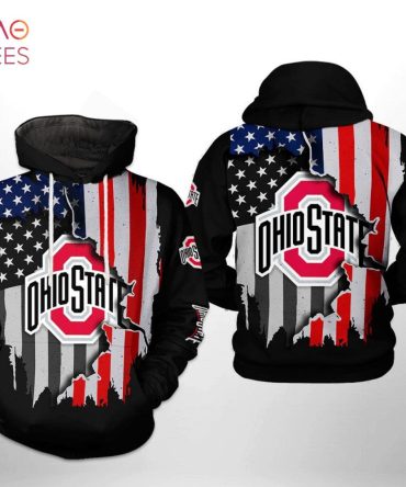 Ohio State Buckeyes Ncaa Us Flag 3D Printed Hoodie