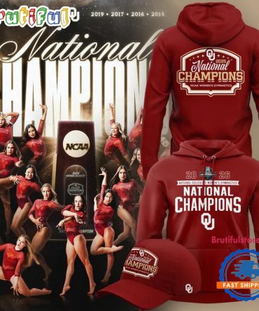 Oklahoma Sooners Champion 2026 Ncaa Women'S Gymnastics National Champions Hoodie
