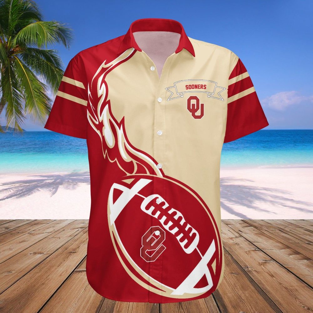Oklahoma Sooners Hawaii Shirt Flame Ball – Ncaa