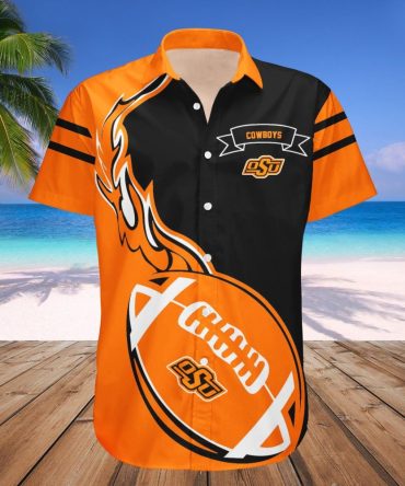 Oklahoma State Cowboys Hawaii Shirt Flame Ball – Ncaa