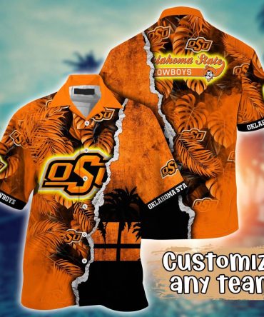Oklahoma State Cowboys Ncaa Hawaiian Shirt Custom Mid-Year Aloha Shirt