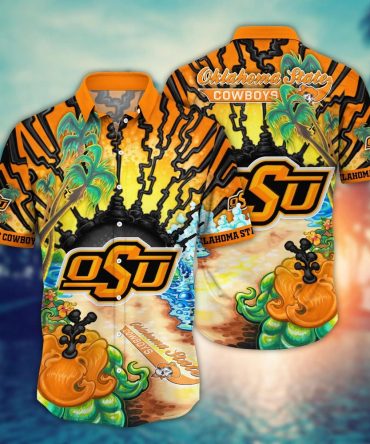 Oklahoma State Cowboys Ncaa Hawaiian Shirt Music Festivalstime Aloha Shirt