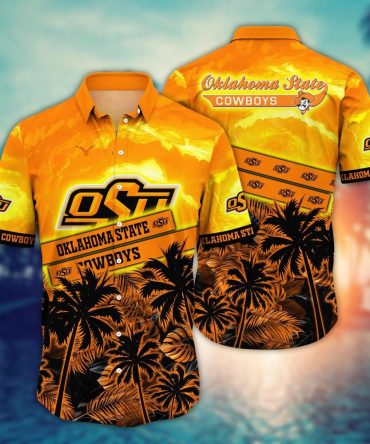 Oklahoma State Cowboys Ncaa Hawaiian Shirt Sun-Kissed Aloha Shirt