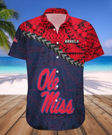 Ole Miss Rebels Hawaii Shirt Grunge Polynesian Tattoo – Ncaa