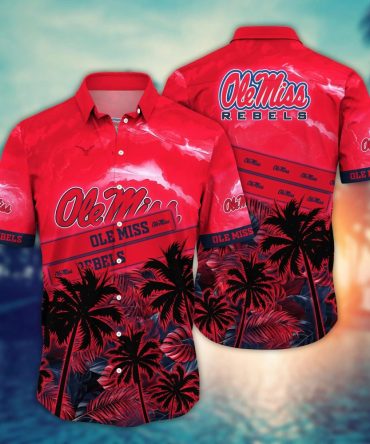 Ole Miss Rebels Hawaiian Shirt Tropical Aloha Shirt