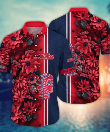 Ole Miss Rebels Ncaa Hawaiian Shirt Custom Flip Flops Aloha Shirt