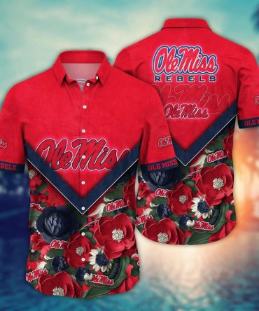 Ole Miss Rebels Ncaa Hawaiian Shirt Custom Pool Days Aloha Shirt