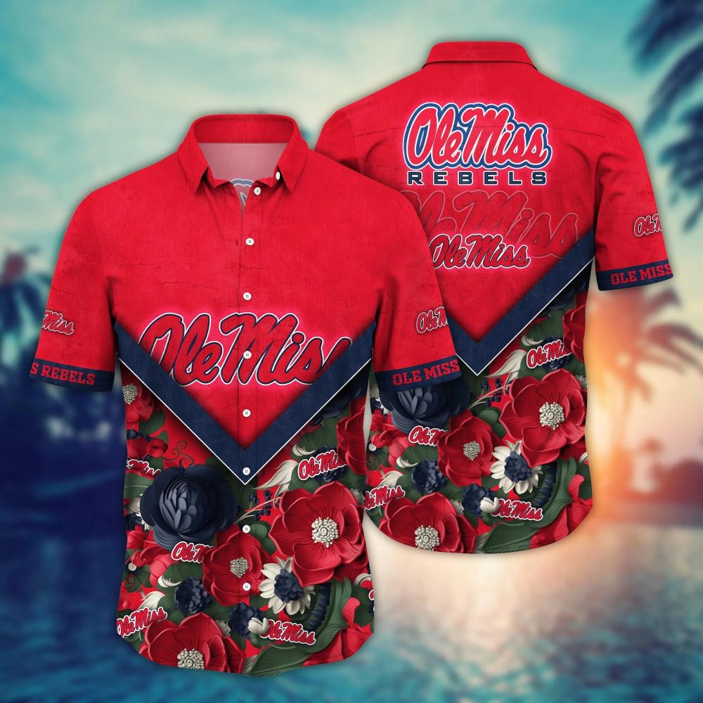 Ole Miss Rebels Ncaa Hawaiian Shirt Custom Pool Days Aloha Shirt