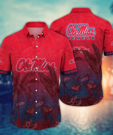 Ole Miss Rebels Ncaa Hawaiian Shirt Golden Hourtime Aloha Shirt