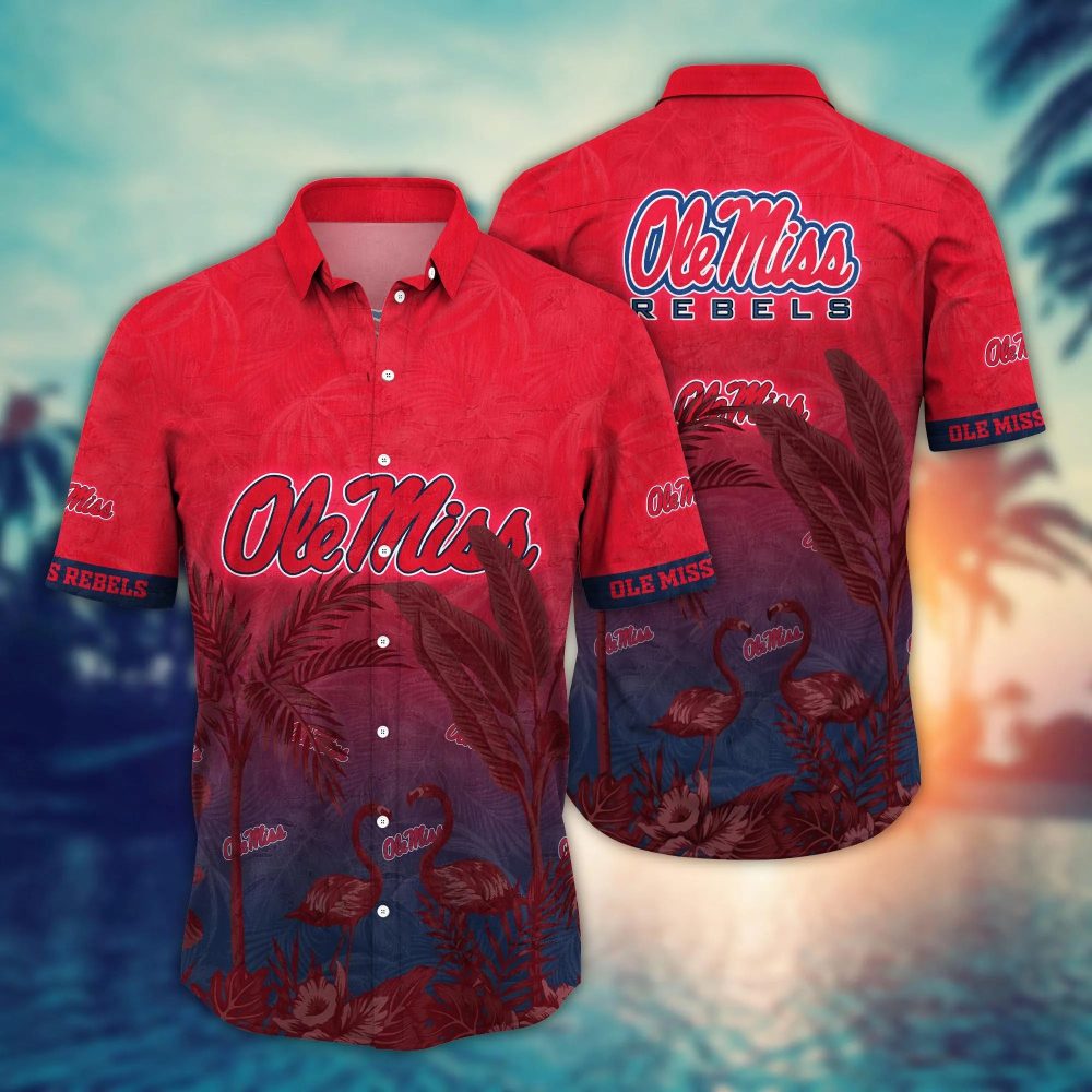 Ole Miss Rebels Ncaa Hawaiian Shirt Golden Hourtime Aloha Shirt