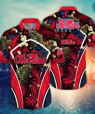 Ole Miss Rebels Ncaa Hawaiian Shirt Leisure Aloha Shirt
