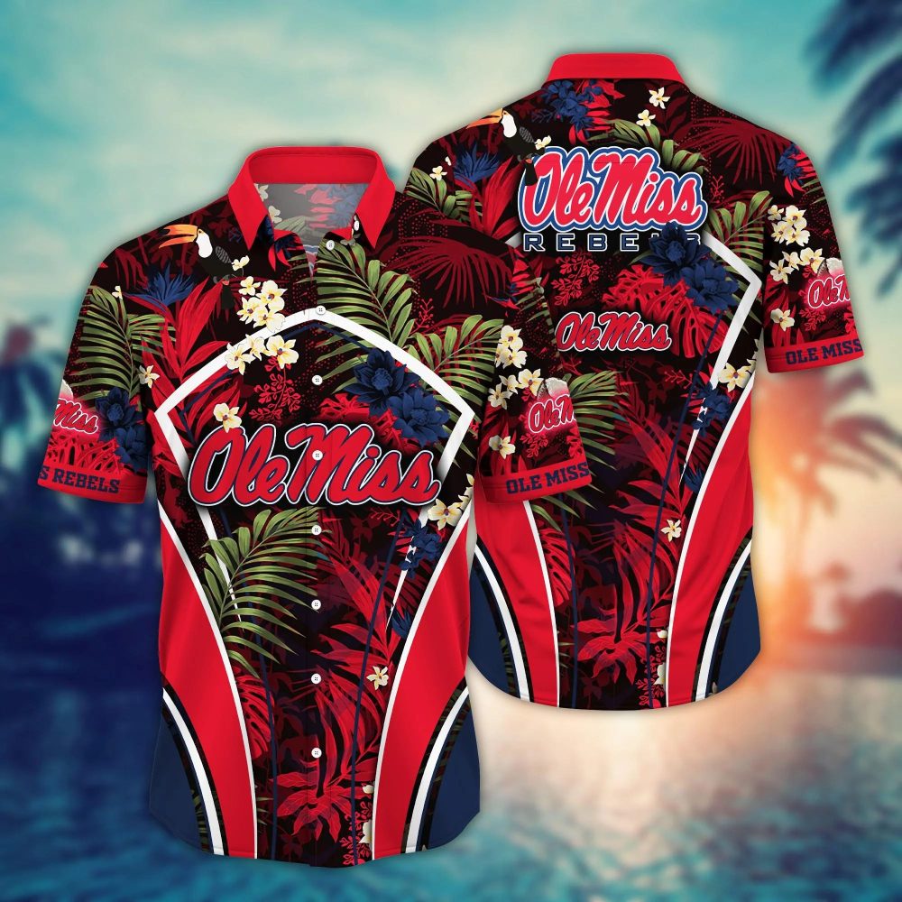 Ole Miss Rebels Ncaa Hawaiian Shirt Leisure Aloha Shirt