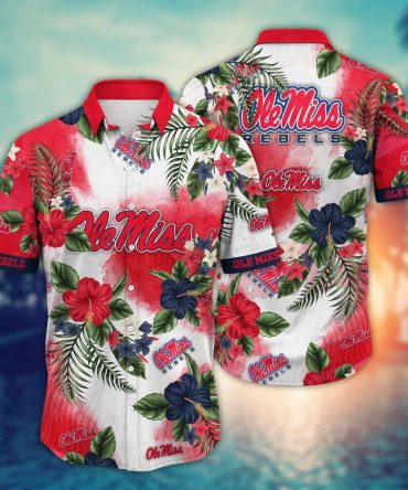 Ole Miss Rebels Ncaa Hawaiian Shirt Midsummertime Aloha Shirt