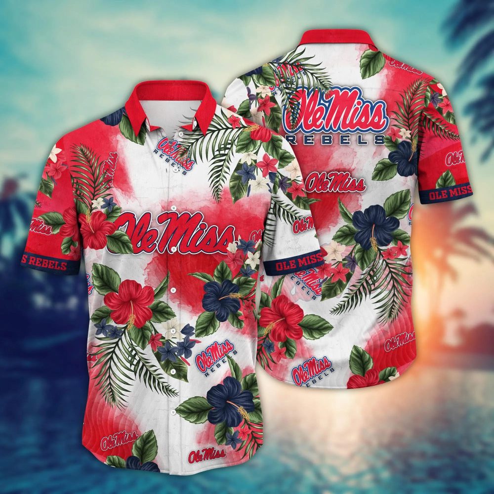 Ole Miss Rebels Ncaa Hawaiian Shirt Midsummertime Aloha Shirt