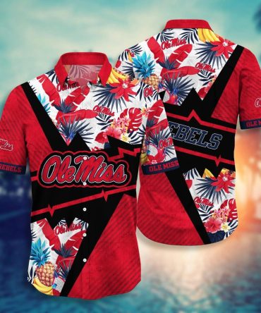 Ole Miss Rebels Ncaa Hawaiian Shirt Tropical Aloha Shirt