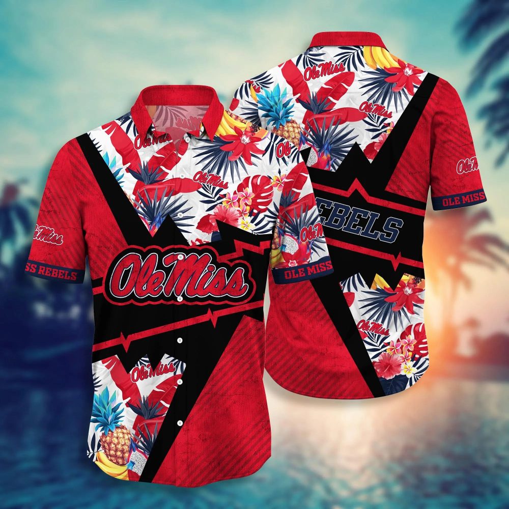 Ole Miss Rebels Ncaa Hawaiian Shirt Tropical Aloha Shirt
