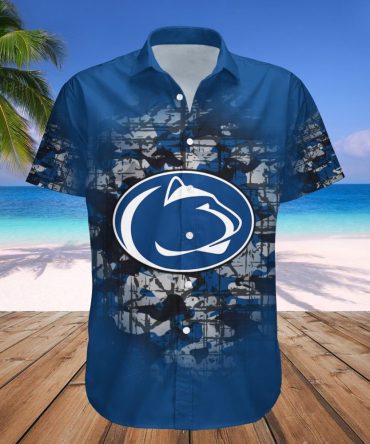 Penn State Nittany Lions Hawaii Shirt Camouflage Vintage – Ncaa