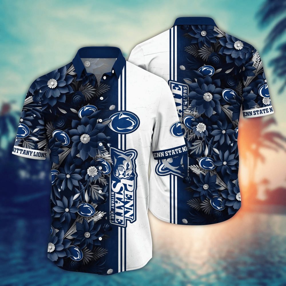 Penn State Nittany Lions Ncaa Hawaiian Shirt Custom Sea Breeze Aloha Shirt
